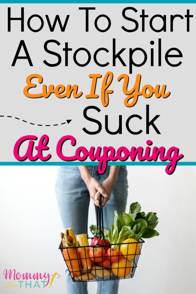 How to build a stockpile without couponing. #budgeting #frugal #moms