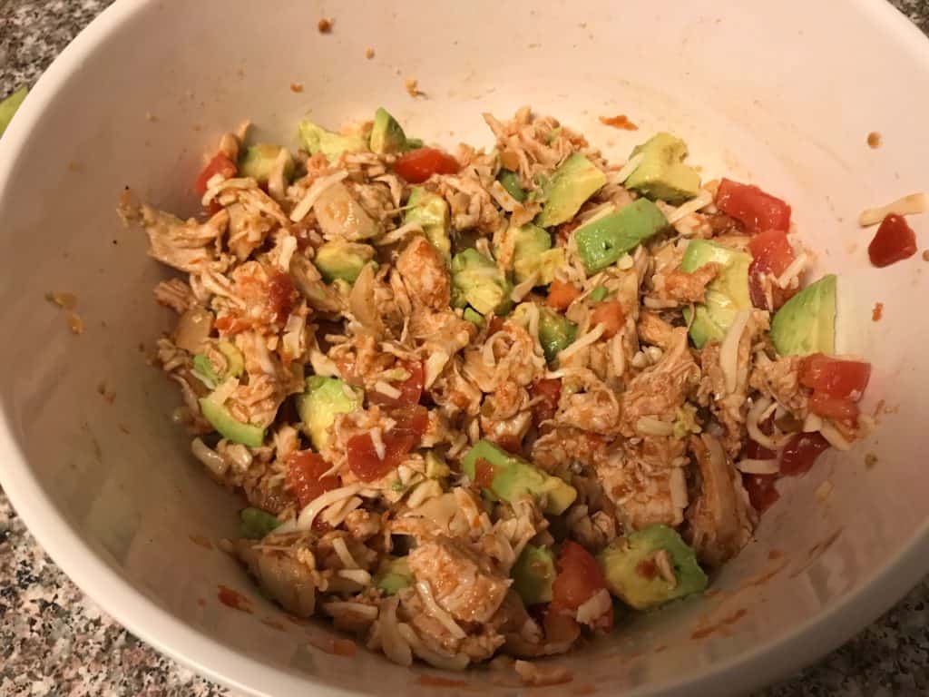 Chicken avocado salad no cook meal plan