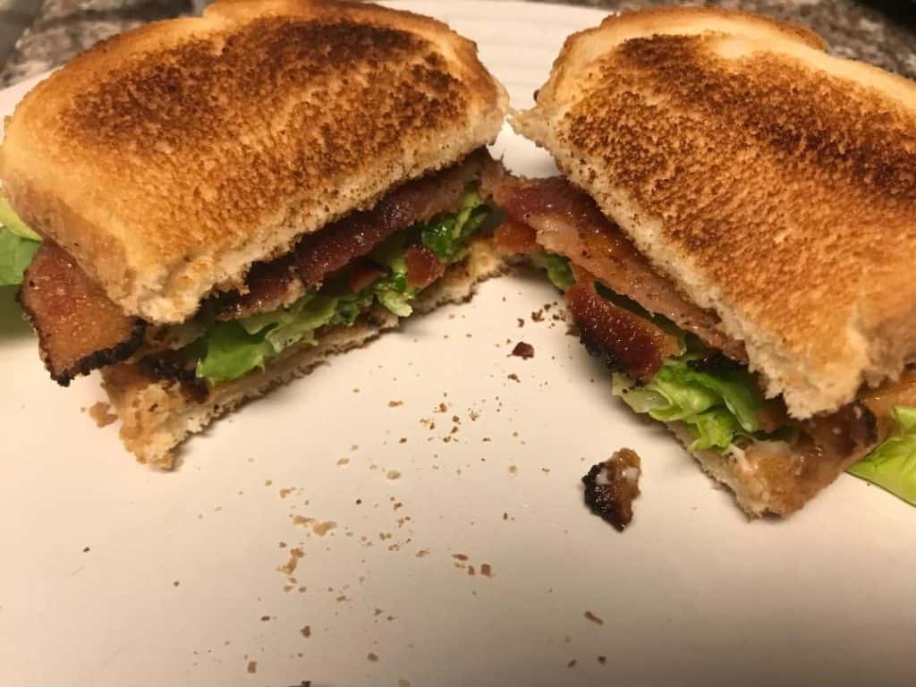 BLT sandwich for no cook meal plan