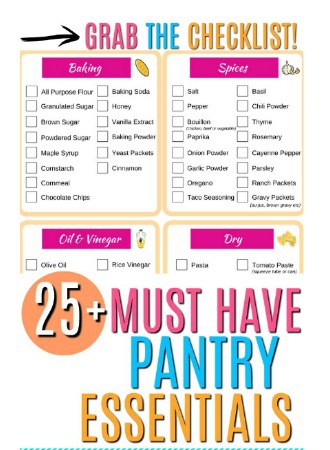 Frugal Pantry Starter List – 25+ Must Have Pantry Essentials